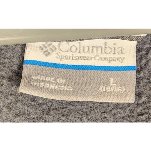 Columbia Jacket Fleece Youth Large (14/16) Soft Shell Gray & Black Full-Zip - Picture 4 of 4